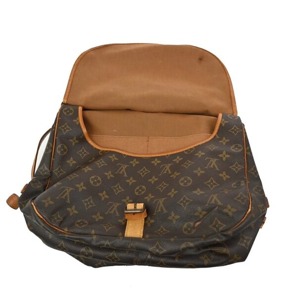 LOUIS VUITTON Saumur 35 Shoulder Bag Monogram Leather BN France M42254 39TA086 - Picture 16 of 16